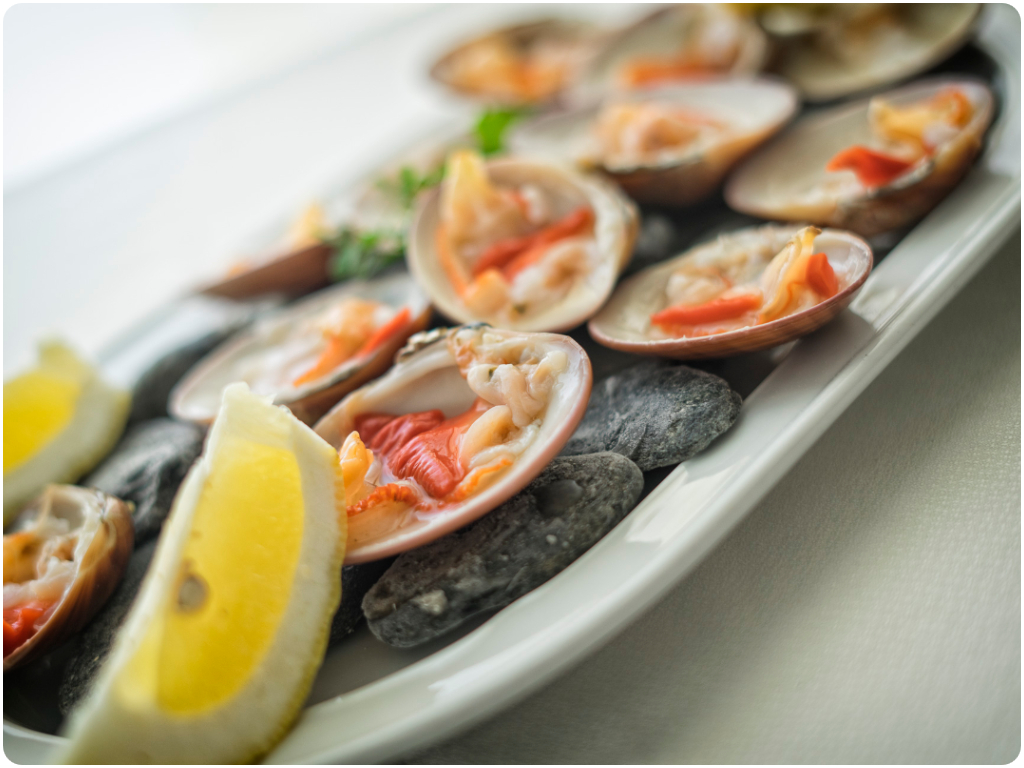 Plato de Conchas finas para Restaurante La Ballena Azul en Motril (Granada)